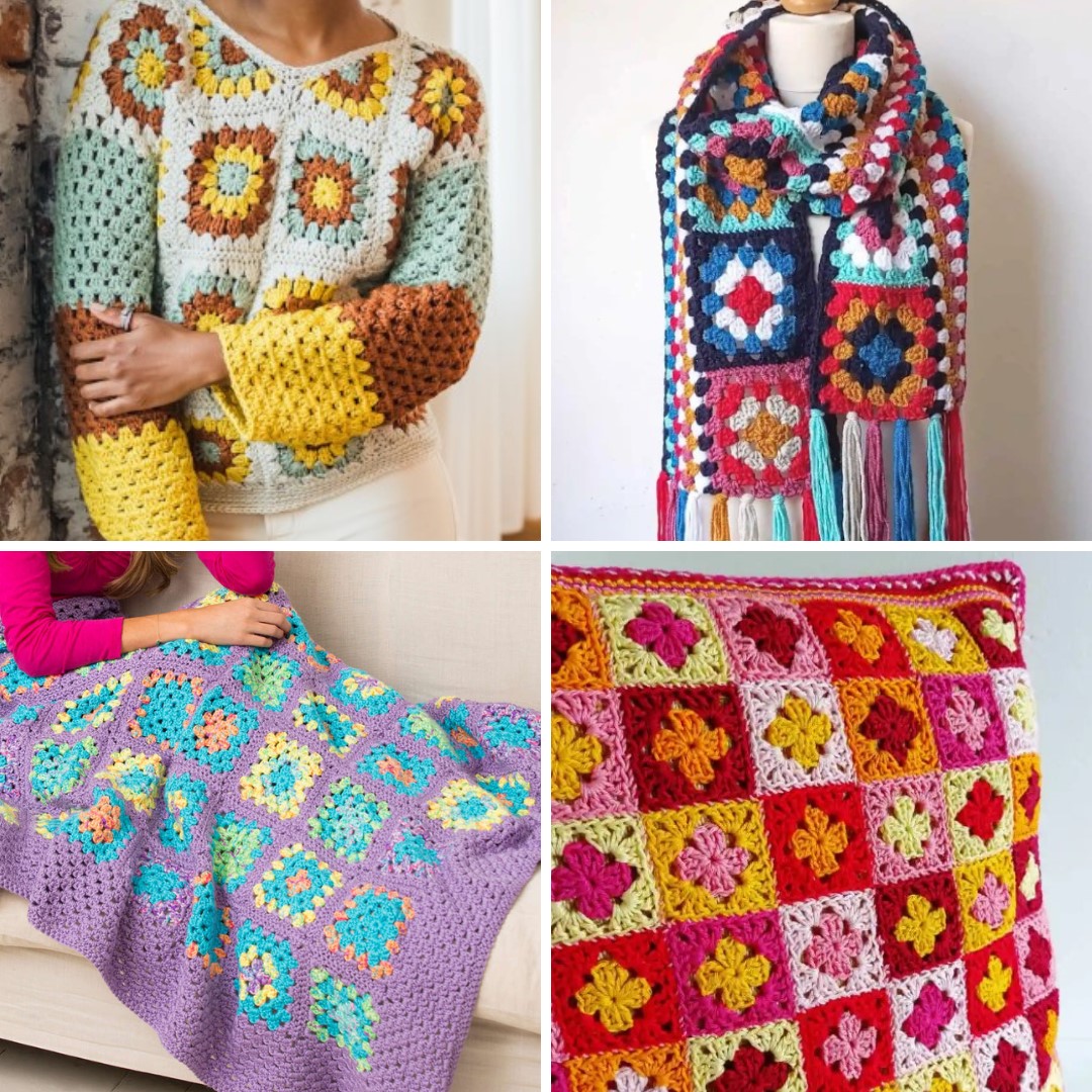 How to Crochet a Granny Square Beginner's Guide with 20 Patterns